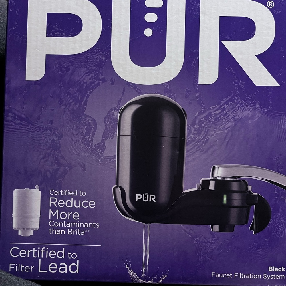 Pur water faucet filter black new